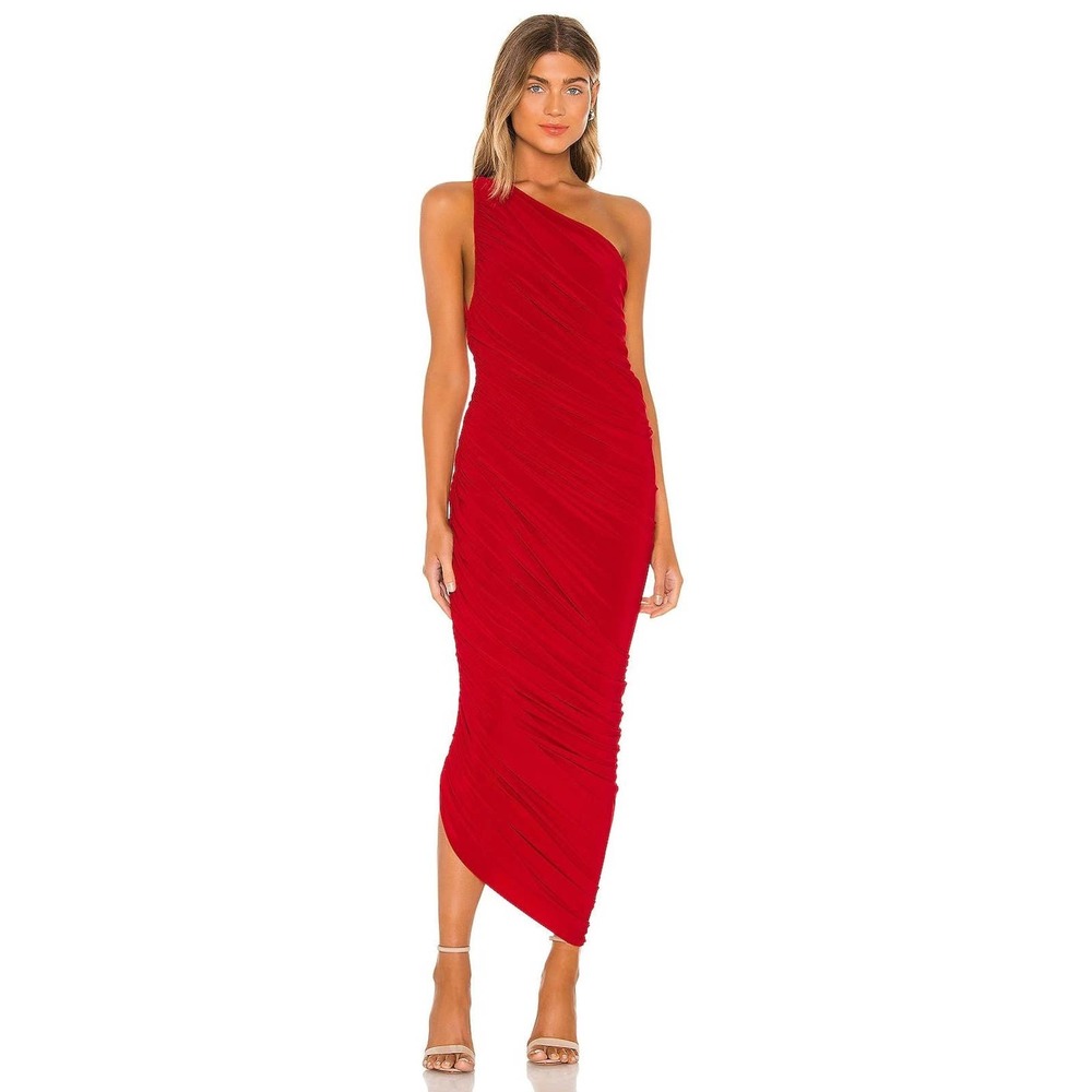 Norma Kamali Diana Gown in Red